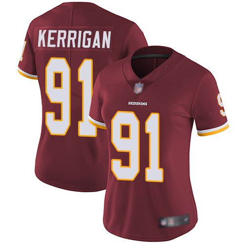 Washington Redskins Limited Burgundy Red Women Ryan Kerrigan Home Jersey NFL Football #91 Vapor